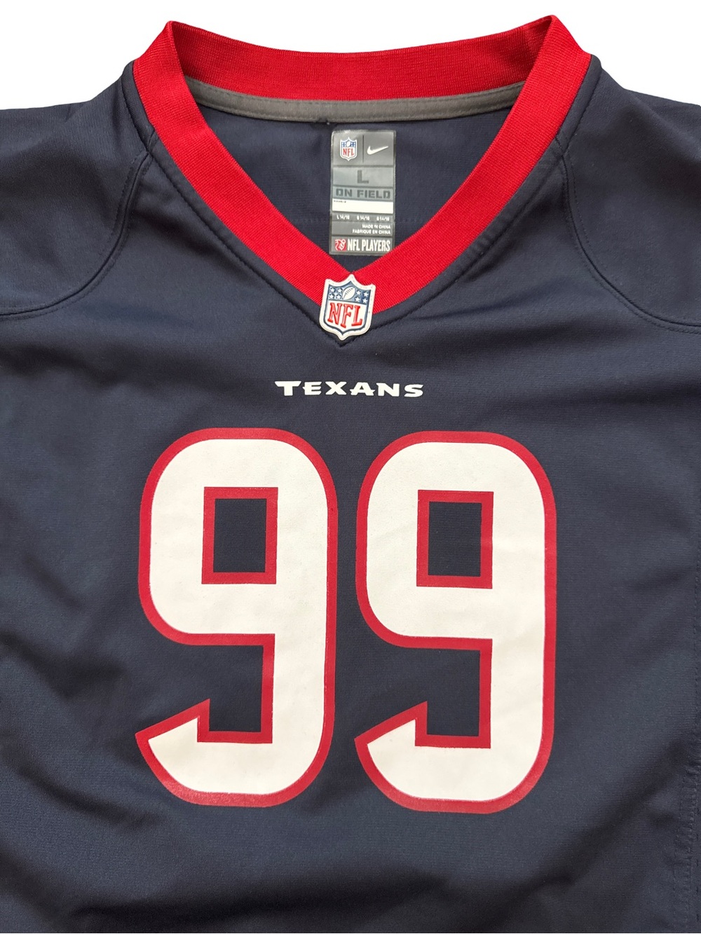 Nike On Field NFL Houston Texans JJ Watt #99 Youth Jersey Size Large 14-16